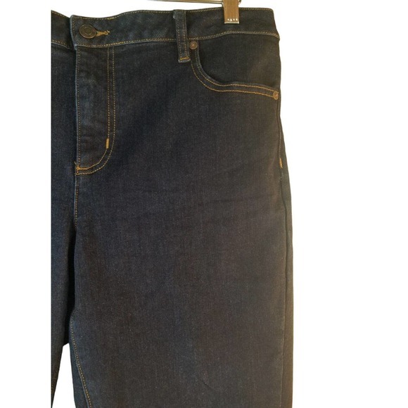 Lands'End Womens Jeans 14 Mid Rise Skinny Stretch Cotton Blend 34x29 - Picture 7 of 11